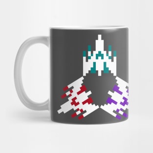 Retro Rocket Ships Mug